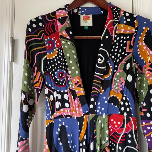 Farm Rio Under The Sea Maxi Dress XS Size 2 - Picture 4 of 6